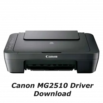 An image of the Canon Pixma MG2510 with the words "Canon MG2510 Driver Download".