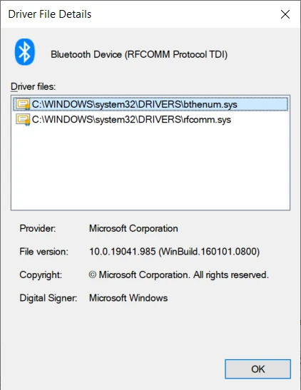 Bluetooth Device Rfcomm Protocol Tdi Driver Windows 8.1