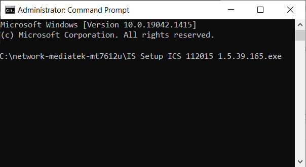 Command prompt as Administrator