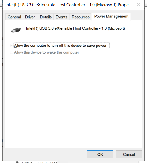 Power Managment USB