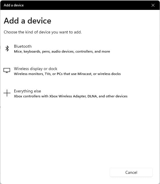 Windows 11 - Add a Bluetooth Device