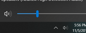 Windows 10 sound Volume Mixer