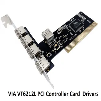 VIA VT6212L PCI Controller Card 4+1 Port USB 2.0 Drivers