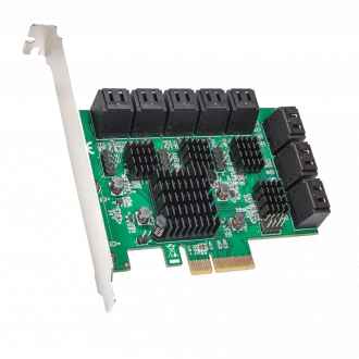 16 Port SATA III PCIe x4 (x2 Bandwidth) NON-RAID Expansion Card SD-PEX40164  Drivers