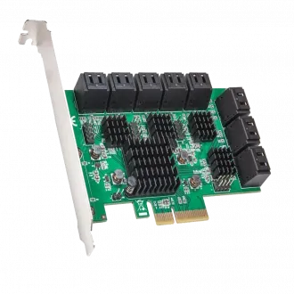 16 Port SATA III PCIe x4 (x2 Bandwidth) NON-RAID Expansion Card SD-PEX40164  Drivers