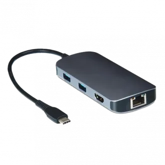 onn. 8-in-1 USB-C Adapter, USB/HDMI/Ethernet Driver