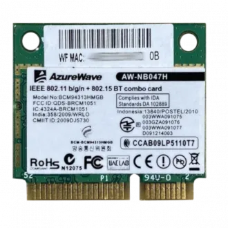 AzureWave AW-NB047H PCI-E WiFi+BT Adapter Driver