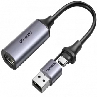 UGREEN Video Capture Card 4K HDMI to USB-A/USB-C Adapter