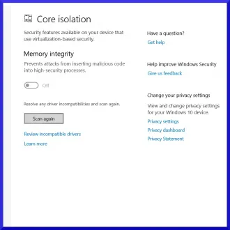 Fix Incompatible Drivers Error for Memory Integrity in Windows 11 & 10and Windows 11