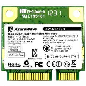 AzureWave AW-NE139H Mini-PCIe Wireless Drivers