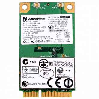 AzureWave AW-NE771 Mini PCI-E Card WiFi Network Adapter Drivers