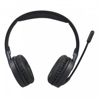 onn. Wireless On-Ear Headphones w/Rotating Boom Microphone