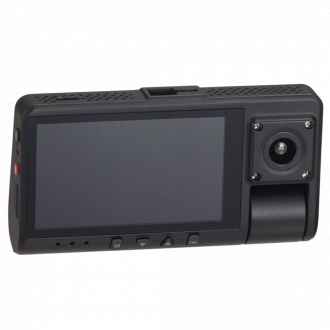 Onn Drive Dual Dash Cam With Ultra Wide Angle Lens 3" Display Screen 100070663