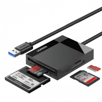 An image of the Ugreen 4-in-1 USB 3.0 SD/TF Card Reader.