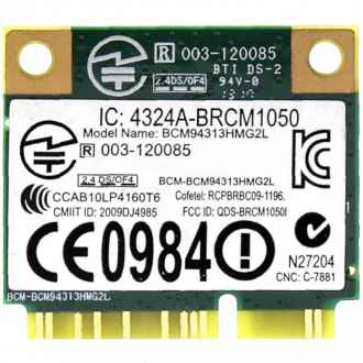 Broadcom BCM94313HMG2L WiFi/BT Mini PCIe Adapter Drivers (Windows 7)