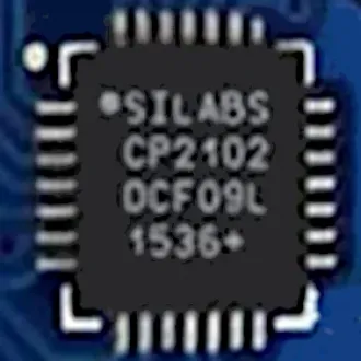 A Silicon Labs CP2102 Chip