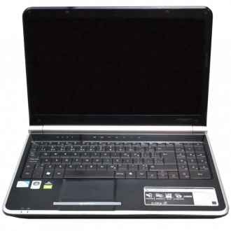 An image of a Gateway NV54 Series MS2273 Laptop open showing the keyboard and screen.
