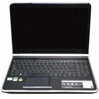 An image of a Gateway NV54 Series MS2273 Laptop open showing the keyboard and screen.