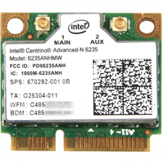 An image of Intel® Centrino® Advanced-N 6235 in the mini PCIe form factor.