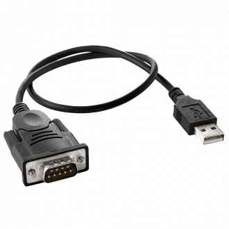 An image of an Insignia™ - 1.3 foot USB-to-RS-232 (DB9) PDA/Serial Adapter Cable