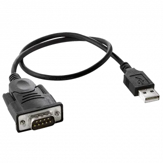 An image of an Insignia™ - 1.3 foot USB-to-RS-232 (DB9) PDA/Serial Adapter Cable