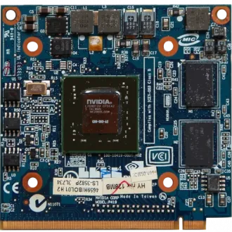 An image of an NVIDIA GeForce 8400M GS Drivers MXM-I interface graphics card.