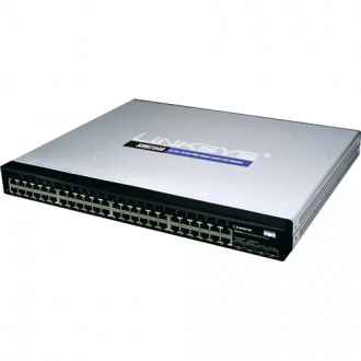 An image of a Cisco SG 300-52 (SRW2048-K9-NA) Managed Switch.