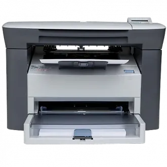 An image of the HP LaserJet M1005 MFP used to identify the printer when installing the drivers.