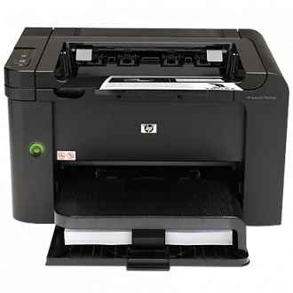 An image of HP LaserJet Pro P1606dn used to identify printer for Drivers.