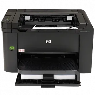 An image of HP LaserJet Pro P1606dn used to identify printer for Drivers.