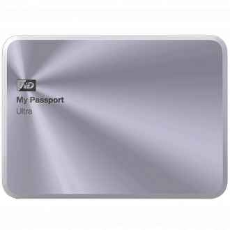 An image of a WD My Passport Ultra 1TB External Hard Drive WDBTYH0010BSL.