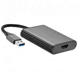 An image of a Insignia™ NS-PA3UHD USB to HDMI Adapter.