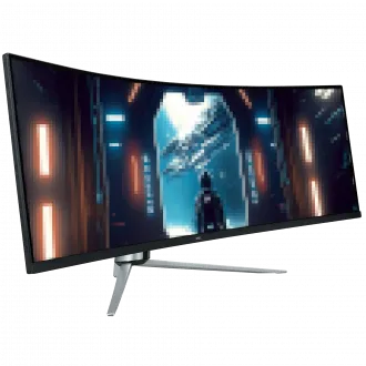  onn. 100133225 49" Curved Dual FHD 144Hz 1ms Gaming Monitor