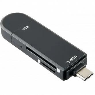 onn. ONNRW7105-BLK USB C/USB 2.0 Memory Card Reader