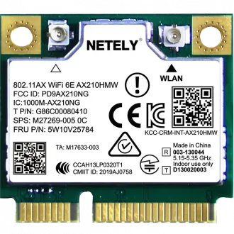 Netely AX210HMW WiFi/BT 5.2 Adapter