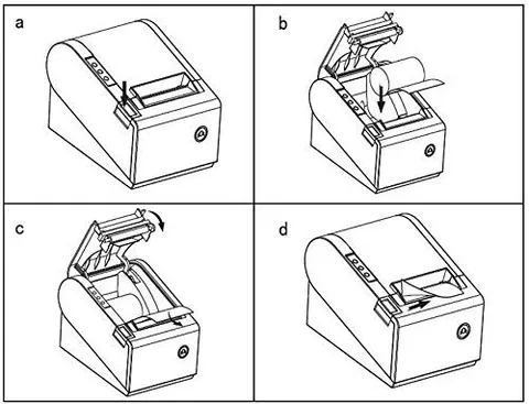 Installing the thermal Paper