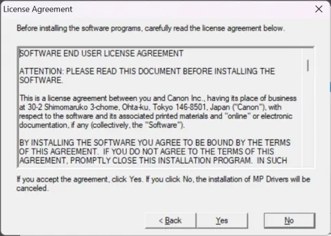 Accept License agreement.