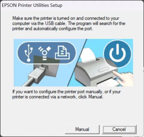 Plug printer in USB Epson L380