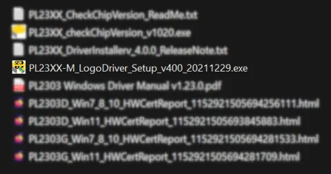 The setup installer PL23XX-M_LogoDriver_Setup_v400_20211229.exe