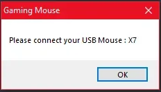 X7 mouse not found because of differnet DevID.