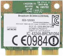 Broadcom BCM943228HM4L DW1540 Card Drivers