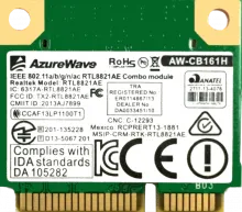 Azurewave AW-CB161H WiFi Network Card Driver
