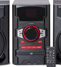 onn. 100W CD Stereo with USB & BT Connectivity