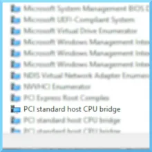 PCI standard host CPU bridge Drivers