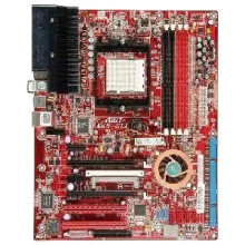 An above view image of the ABIT Fatal1ty AN8 SLI Motherboard.
