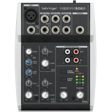 Behringer XENYX 502S Premium Analog 5-Input Mixer