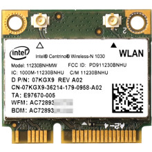 An image of a Intel Centrino Wireless-N 1030 WiFi and Bluetooth 3.0 Combo Adapter.