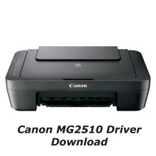 An image of the Canon Pixma MG2510 with the words "Canon MG2510 Driver Download".