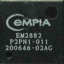 An image of a eMPIA EM2882 Chipset.