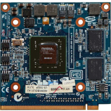 An image of an NVIDIA GeForce 8400M GS Drivers MXM-I interface graphics card.
